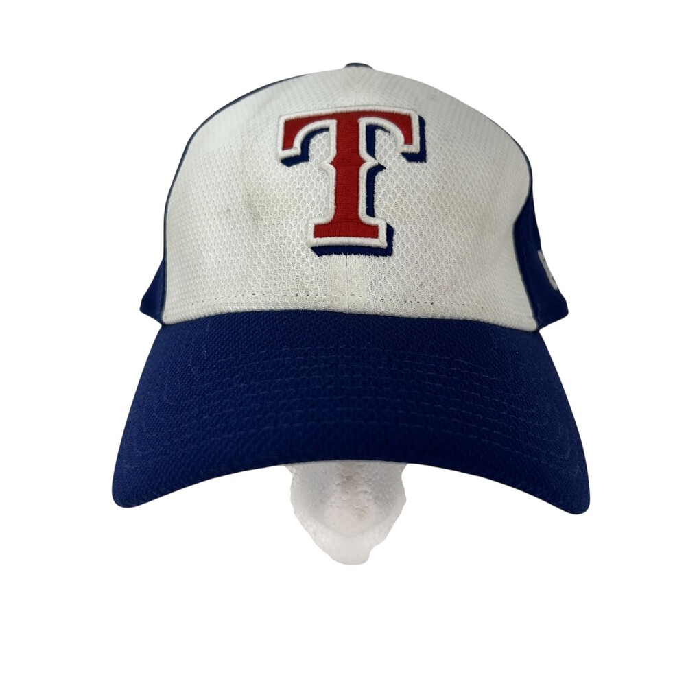 Texas Rangers Hat Cap Fitted Mens Large Blue White MLB Baseball New Era 39thirty